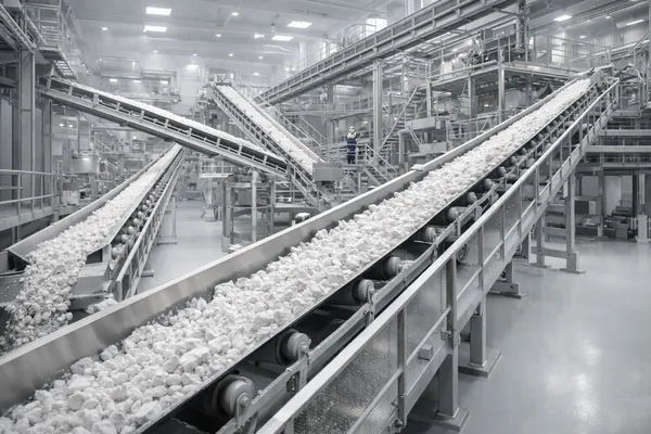 Attrition scrubbers removing clay and iron staining from quartz particles